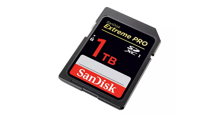 Sandisk發表1TB的SD記憶卡，容量可能比你筆電硬碟還大