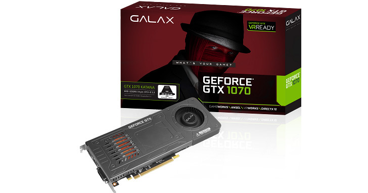 Galax 推出 GeForce GTX 1070 Katana 顯示卡，熱導板設計只占單槽空間