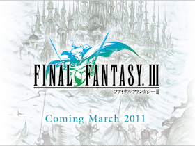 Final Fantasy 3 for iPhone 將支援中文 3月上架