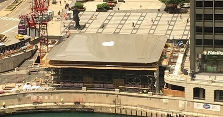 這不是PS，芝加哥的新 Apple Store 旗艦店屋頂根本巨型 MacBook