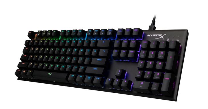 HyperX發表全新Alloy FPS RGB機械式電競鍵盤，採凱華機械式極速銀軸、可承受7千萬次鍵擊