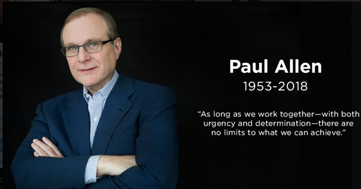 創辦微軟帝國的保羅‧艾倫去世，納德拉、鮑爾默、庫克、貝佐斯等人悼念銘記