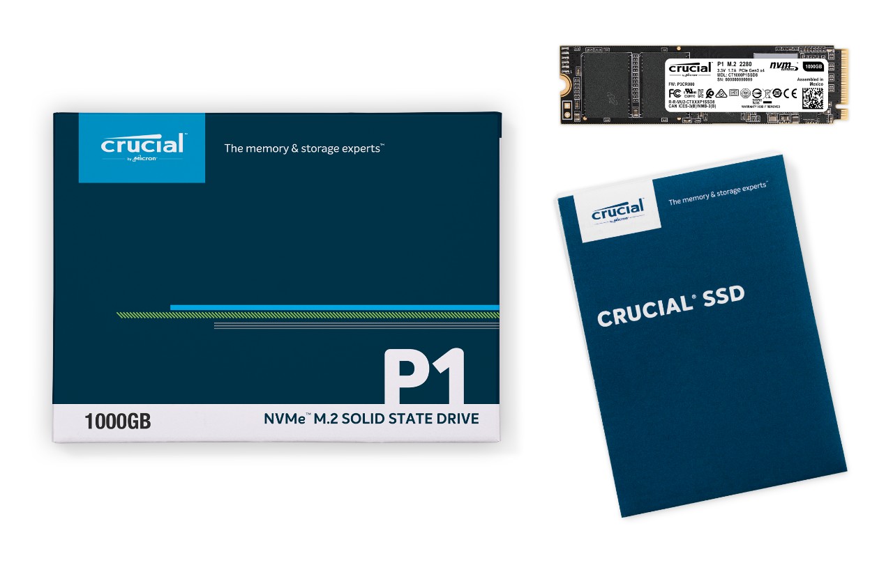 Micron 擴張 Crucial 儲存方案 推出 P1 NVMe 固態硬碟