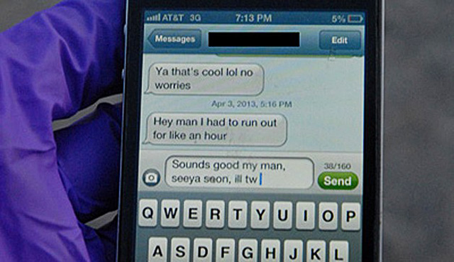車禍身亡學生未發出的最後簡訊畫面，提醒大眾開車使用手機的危險