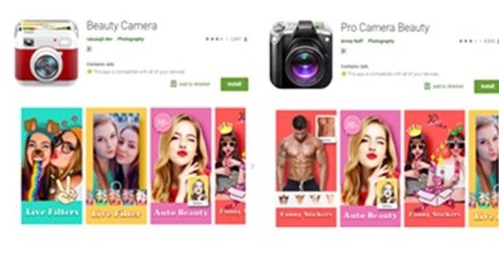 Android手機用戶注意：多款美肌相機應用程式會發送詐欺、色情內容