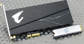 AIC、M.2 你選哪一道？GIGABYTE AORUS RGB NVMe SSD 512GB/1TB 雙形式、雙容量測試