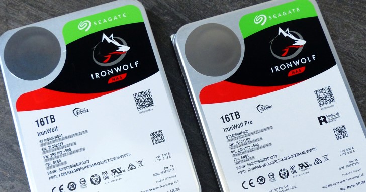 大容量儲存應用再升級，Seagate IronWolf 16TB、IronWolf Pro 16TB NAS 硬碟測試