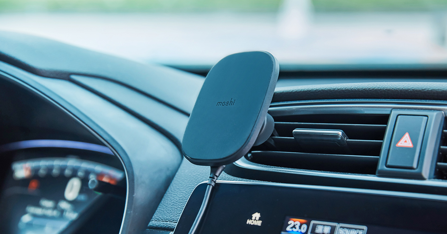 Moshi SnapTo 磁吸固定基座組開箱：手機免手持，車用、室內、無線充電一次搞定！