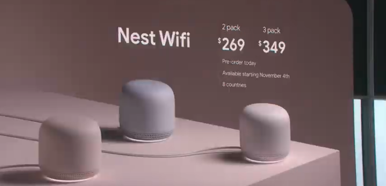 一機兩用 Google Nest WiFi 登場！不僅是 Mesh 網狀路由器，更可當智慧音箱，售價 269 美元起