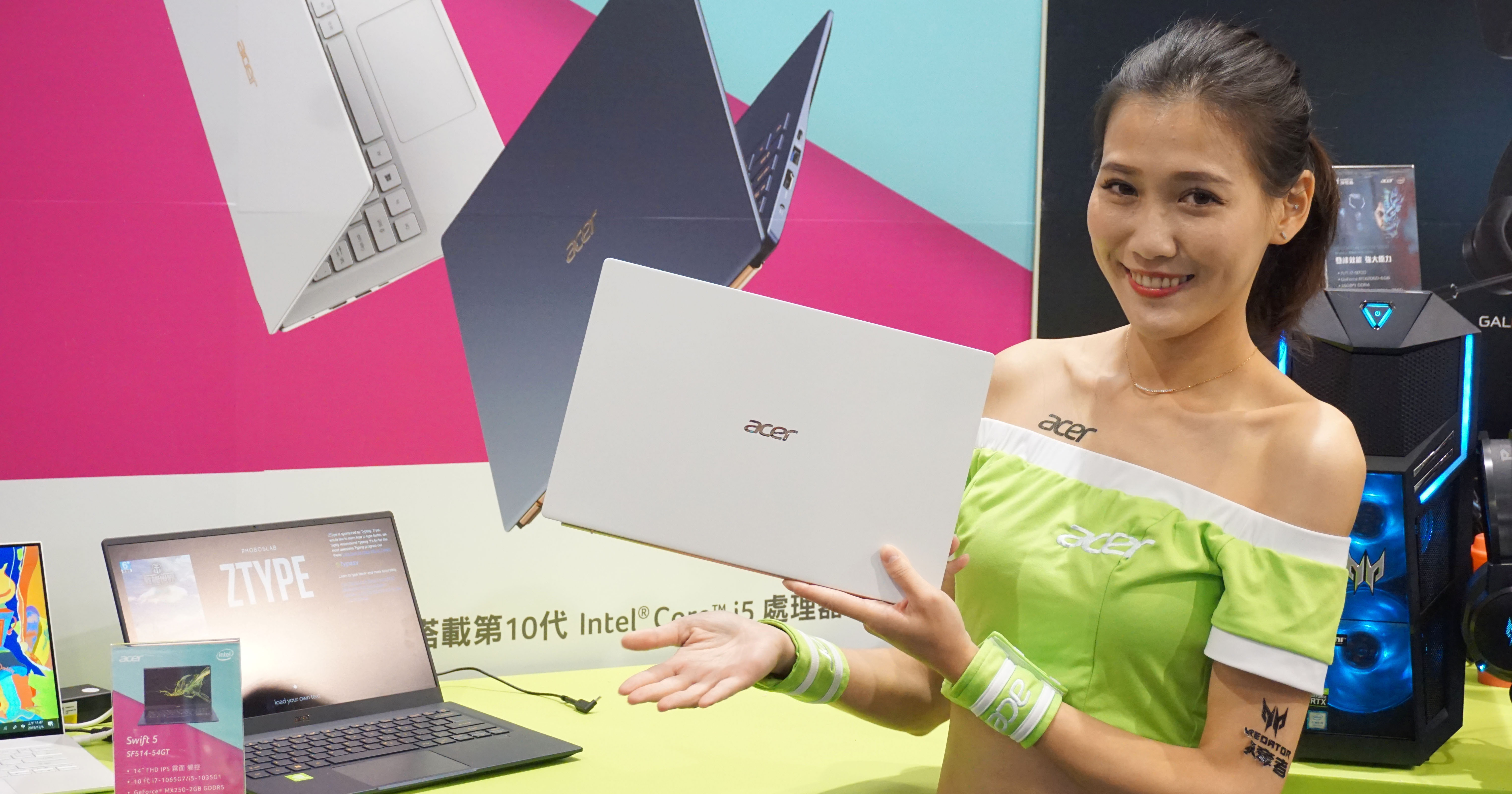 Acer Swift 5 白色資訊月開賣、Swift 輕薄型筆電與 Nitro 電競新機齊登場！