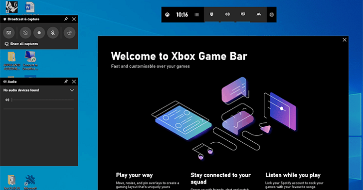 Windows 10 的 Xbox Game Bar 獲得重大更新，可以納入第三方小工具了！