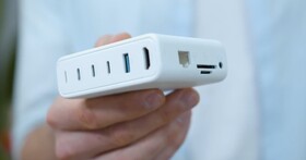 USB3.2 Gen2與GaN上身，ADG 100W充電集線器搞定筆電擴充