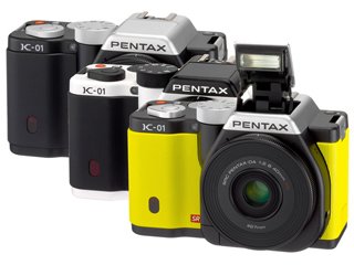 Pentax K-01小單眼，搭配 K-Mount 鏡頭接口，趣味發表