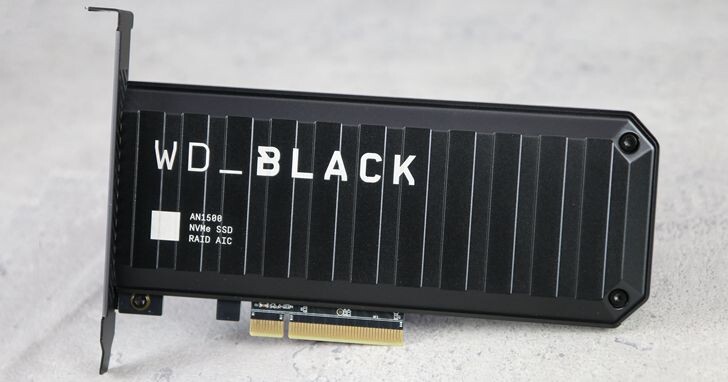 WD_BLACK AN1500 NVMe SSD 外加卡，舊平台也有不輸 PCIe 4.0 的存取效能