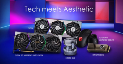 【COMPUTEX 2021 】微星一口氣亮相 35 週年限定顯卡、首款真無線耳機、M.2 SSD 與筆電新品