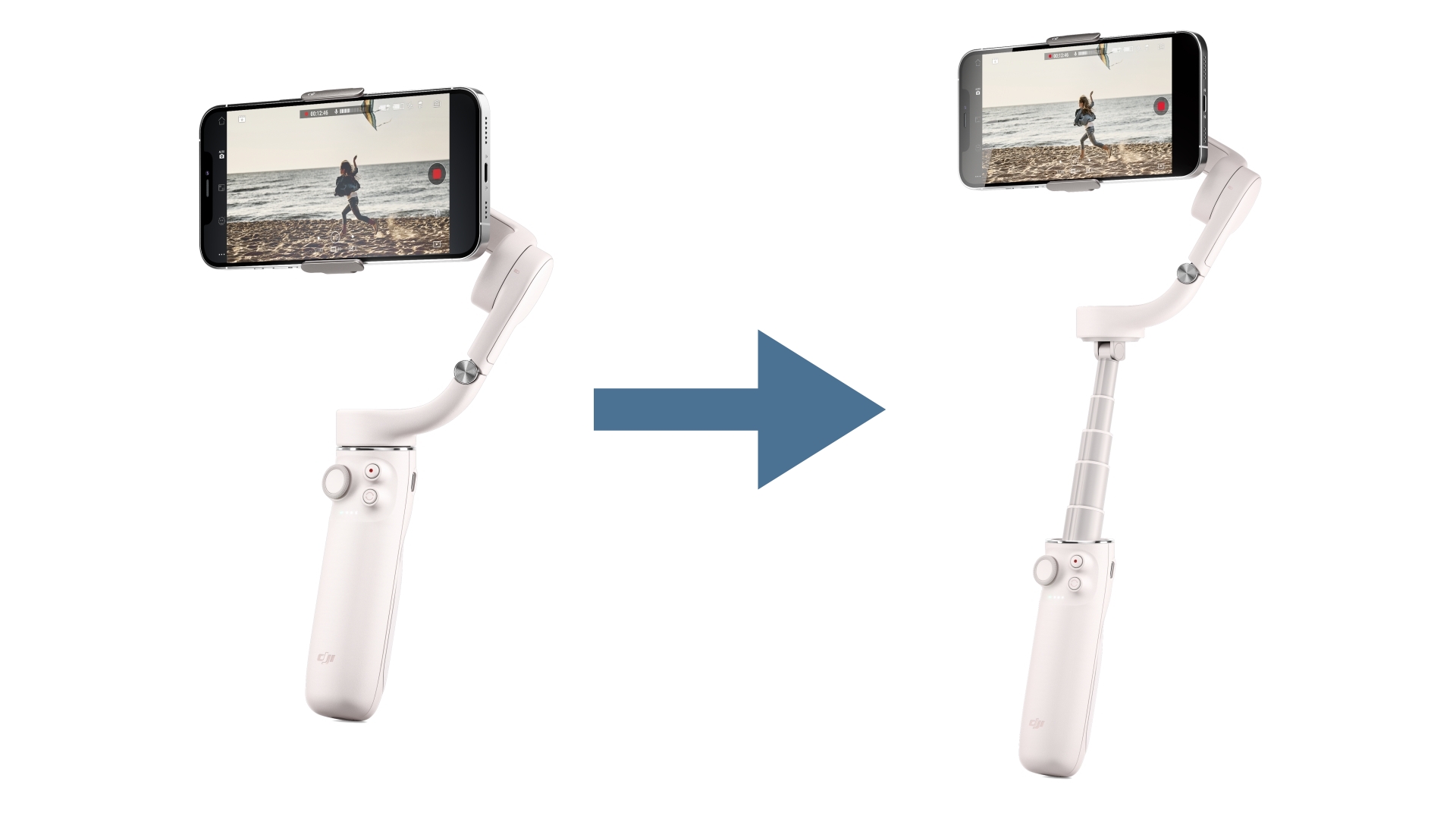 DJI 發表 OM5 手機三軸穩定器，更輕更小還內建加長桿設計、售價為 4,590 元