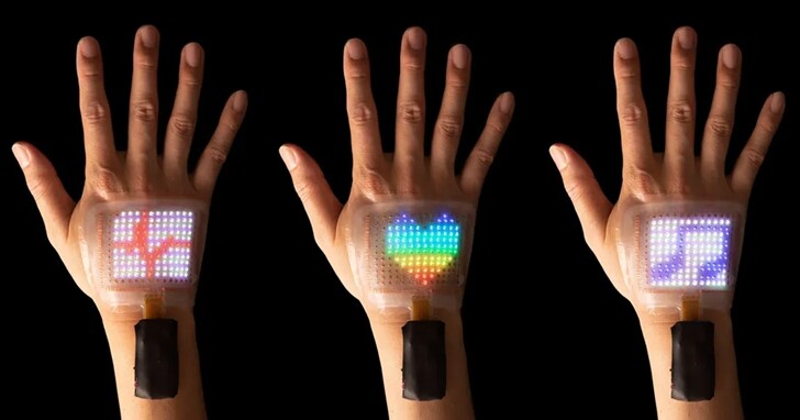直接附著在皮膚上的顯示螢幕是可穿戴電子設備的未來