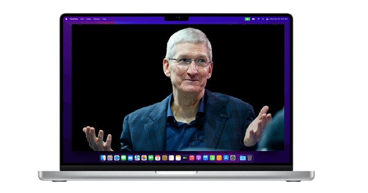 蘋果新MacBook Pro瀏海被嫌醜，網友把庫克也P上「瀏海」 叫他自己感受一下