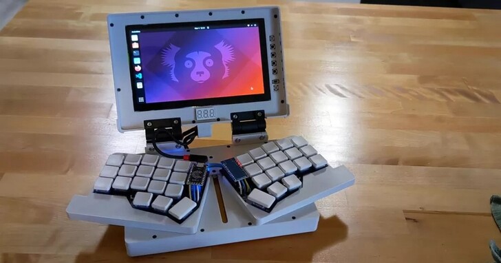 基於樹莓派的Chonky Palmtop，一款你可以自己動手做出來具有摺疊式鍵盤的微型電腦