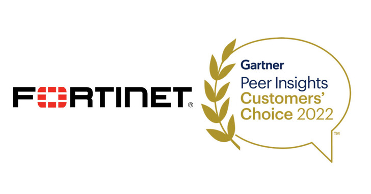 Fortinet連續三年蟬聯Gartner Peer Insights廣域網路邊緣基礎架構「客戶最佳選擇」
