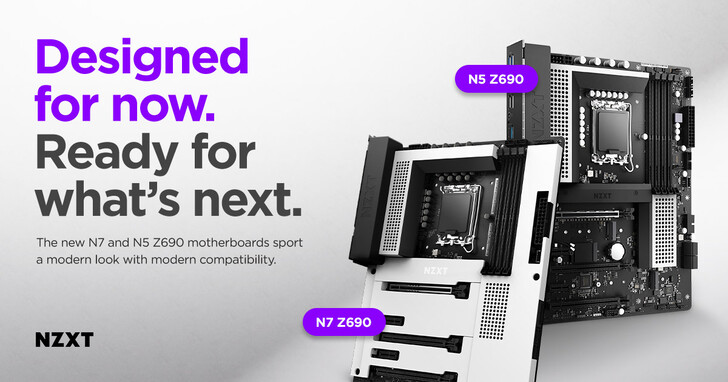 NZXT 發布最新款 N7 和 N5 Z690 ATX 主機板