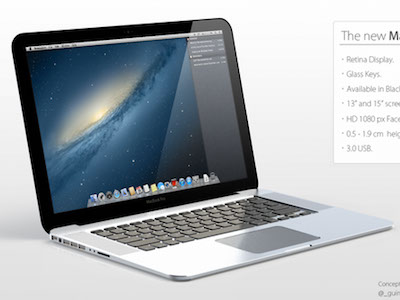 新 MacBook Pro 將有 2560 x 1600 螢幕、USB 3.0 並瘦如 Air
