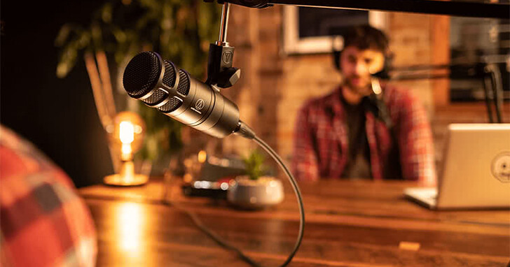 「以心，隨聲」 AT2040 Podcast 用超心形指向性麥克風，購入即贈高級麥克風線