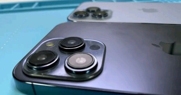 iPhone 14 Pro Max相機模型與iPhone 13 Pro Max並排，比一比看「凸眼睛」到底有多凸出？