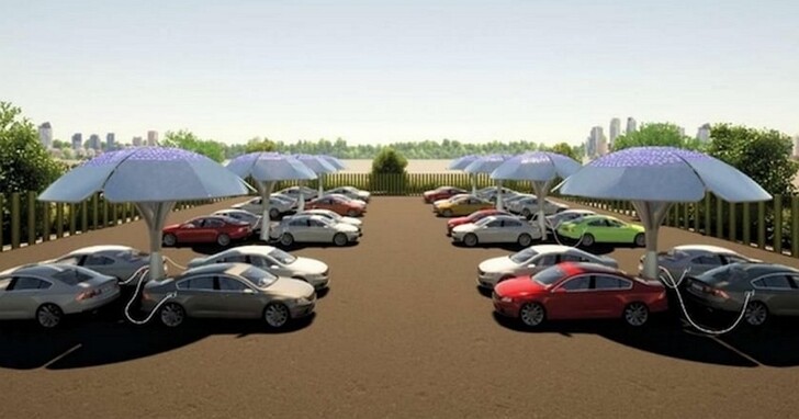 新創公司推出「太陽能樹」，用作為未來的電動車充電站也能加入當地電網
