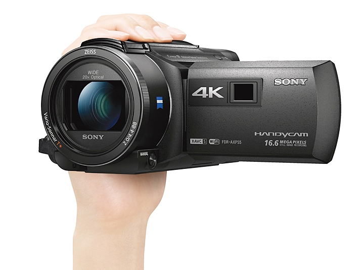 Sony 4K 輕巧Handycam FDR-AXP55、AX40 上市，內建投影機還可即時分享