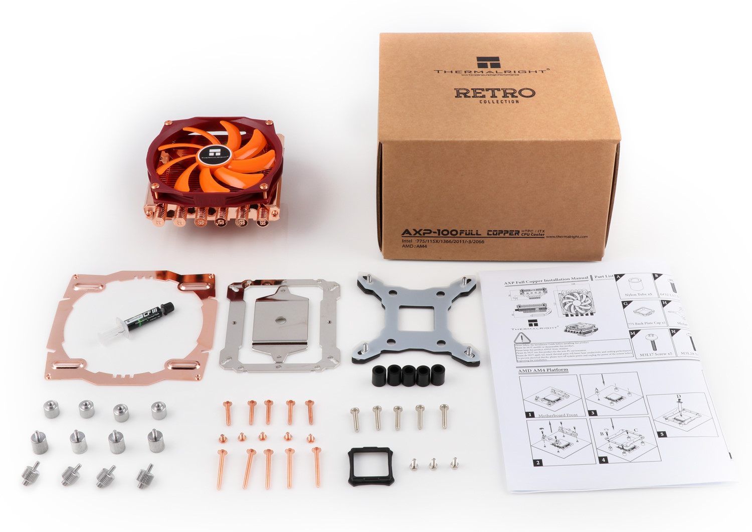 高度壓低更適合 Mini-ITX，Thermalright 推出 AXP-100 Full Copper 全銅版散熱器 | T客邦