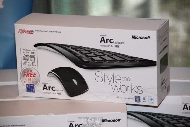彎彎的鍵盤，Microsoft Arc Keyboard 帶著彩色滑鼠來了 | T客邦