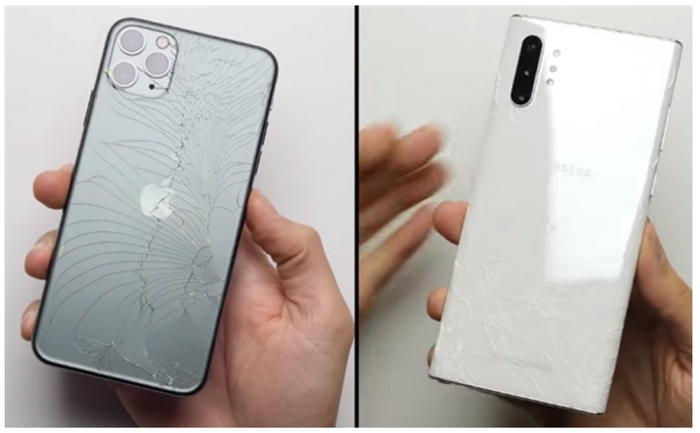 iPhone 11 Pro Max對比三星Galaxy Note10+跌落測試：蘋果翻車