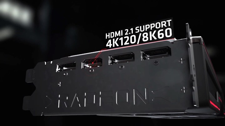 顯示端子具有HDMI 2.1與DisplayPort 1.4，最高提供8K60p輸出能力。