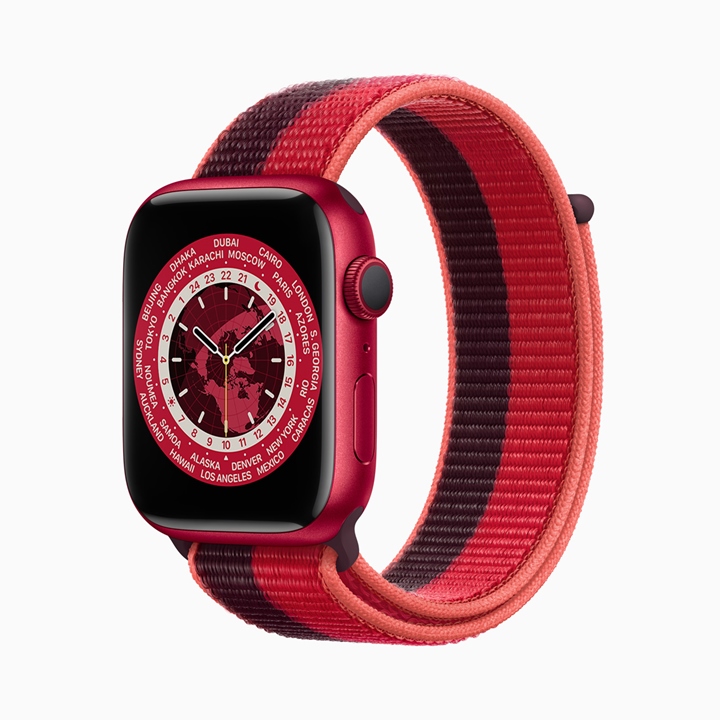 款 Apple Watch 紅色錶面新登場，表達對對抗愛滋病和 COVID-19 的支持