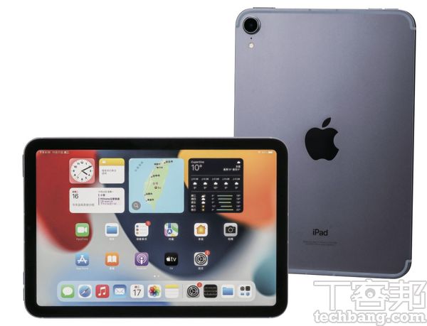 新款 iPad mini 的外型比前代略小一些，但因為採用全螢幕計，讓螢幕尺寸來到8.3吋，並提供四個顏色，為紫色。