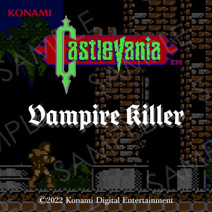 Castlevania – Vampire Killer：來自原生 Castlevania 惡城開場關卡（Block 1）的經典音樂，以配許多遊戲內場面的影片方式呈現。