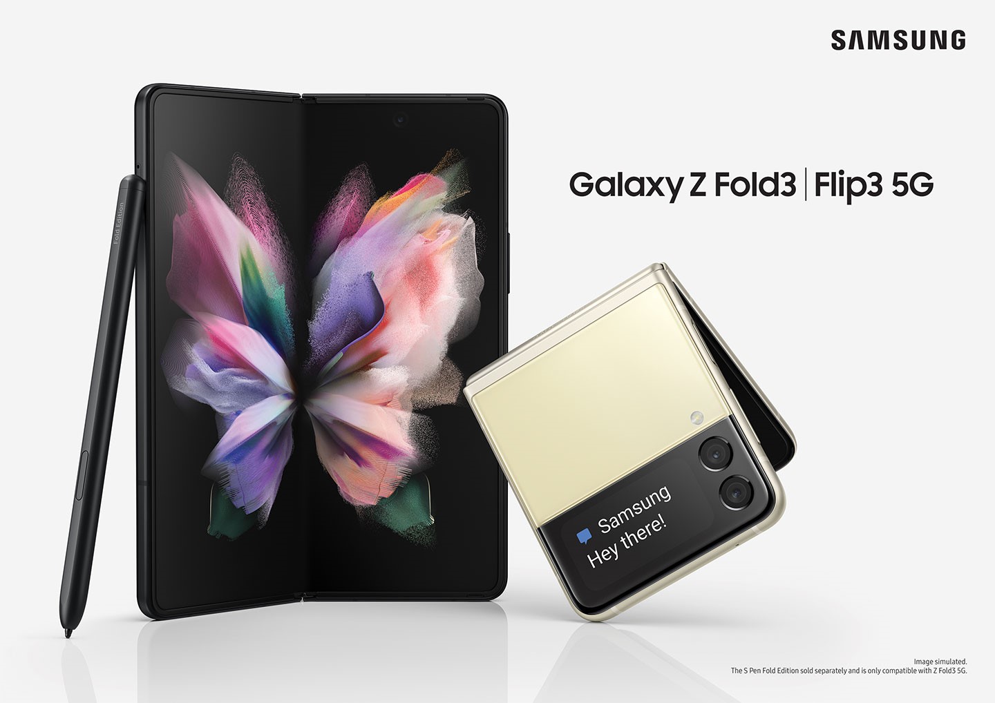 可摺疊螢幕手機近兩年成為三星力推的新產品線，而去年的新旗艦 Galaxy Z Fold3 也式支援 S Pen，讓使用者能在更大的螢幕上享受書寫與繪畫的便利性（圖片來源：Samsung Mobile Press）。