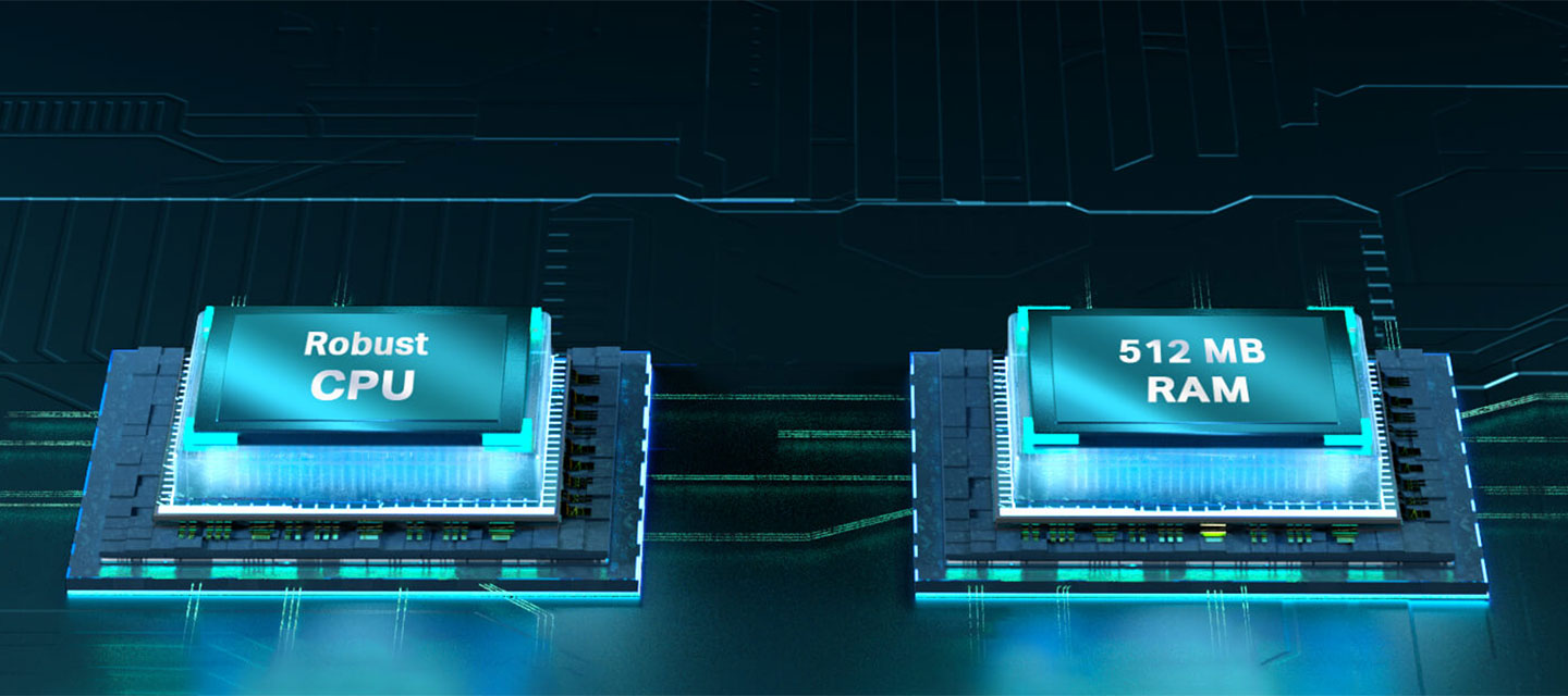 TP-Link Archer AX55 採用知名大廠高通的處理器晶片，並配置 512 MB 記憶體，更能提供高負擔的支援能力。