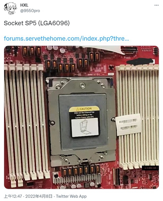 AMD SP5插槽曝光：LGA 6096針腳 ，支援新一代96+核心EPYC CPU