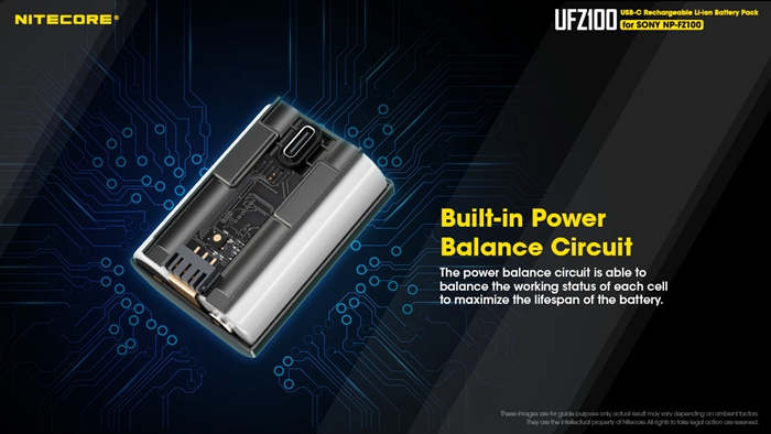 Nitecore推出自帶USB-C充電口的UFZ100索尼相機相容電池，再也不用多一個充電器