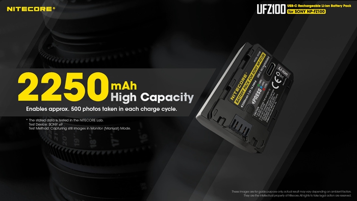 Nitecore推出自帶USB-C充電口的UFZ100索尼相機相容電池，再也不用多一個充電器