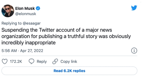 美交會文件顯示，Twitter禁馬斯克在推特上發佈詆毀公司言論、討論交易語氣需「友善」