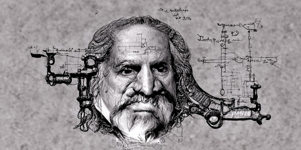 「a time machine blueprint, by Leonardo da vinci journal」