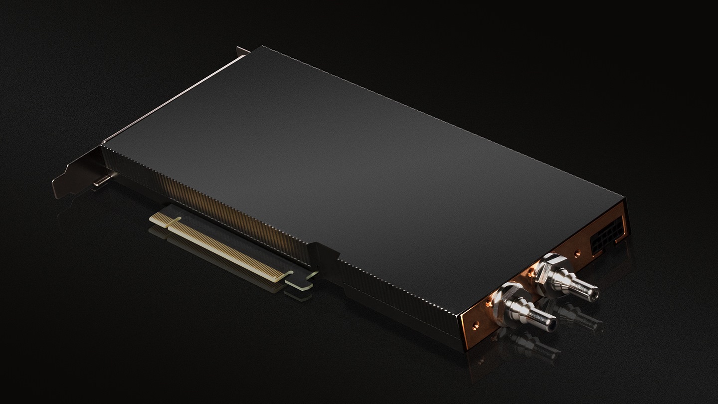 液冷版本A100 PCIe運算卡只占用1組PCIe插槽，目前已經開始發送樣品，預計於2022年夏上市。