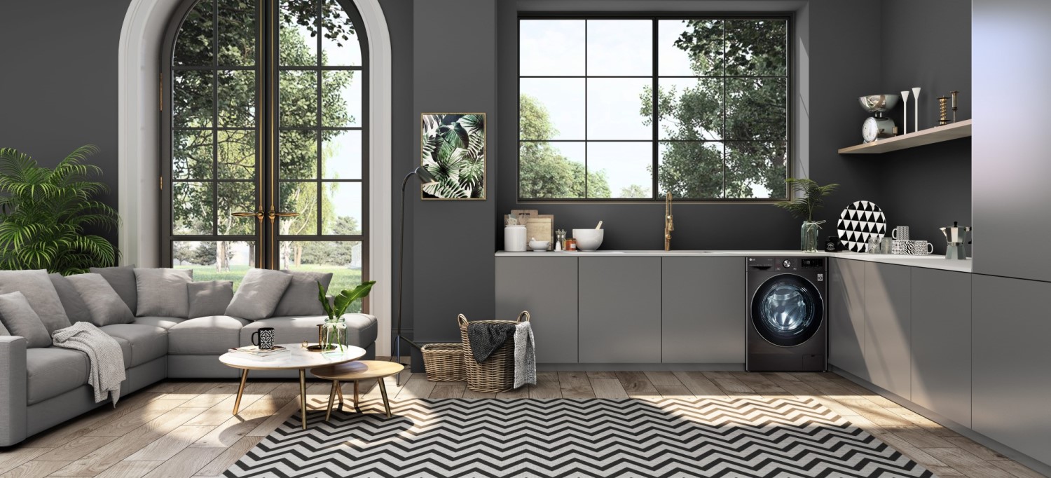 LG推出13公斤WiFi蒸氣滾洗衣機，為小坪數空間把關、兼顧居家美型與智慧生活