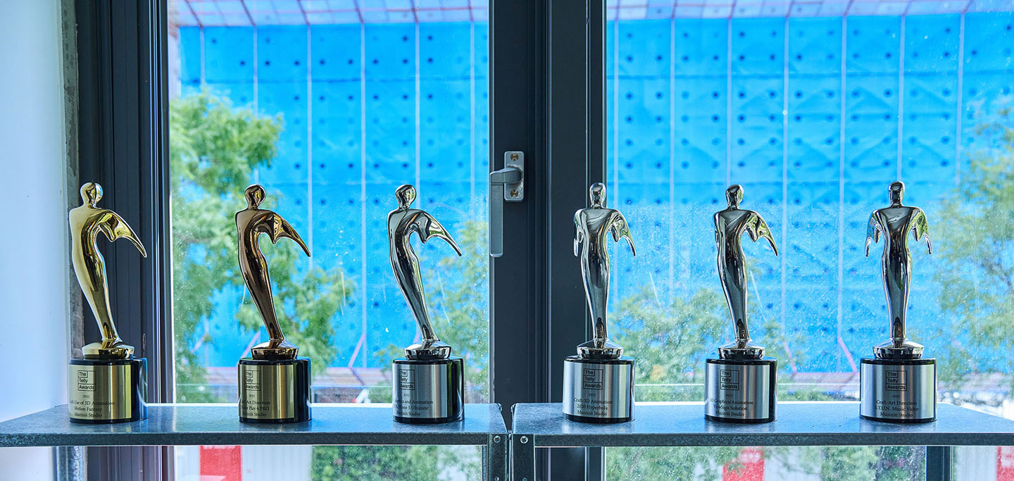 目工作室也多次獲得全球最大的影視類競賽的 The Telly Awards 泰利獎的肯定。