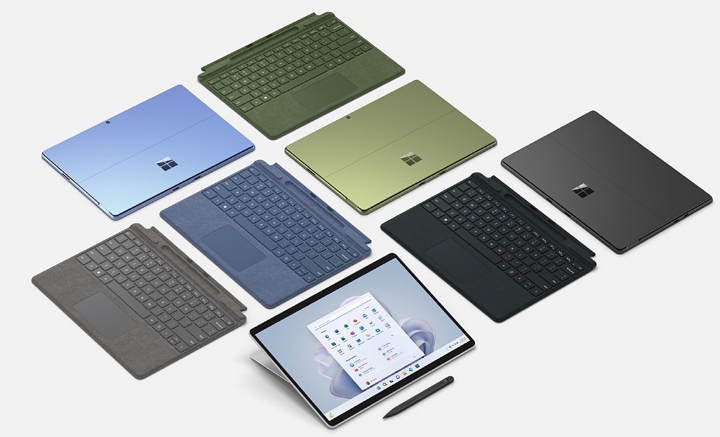 微軟Surface Pro 9式發佈：配備英特爾和ARM處理器，可選5G還有新顏色