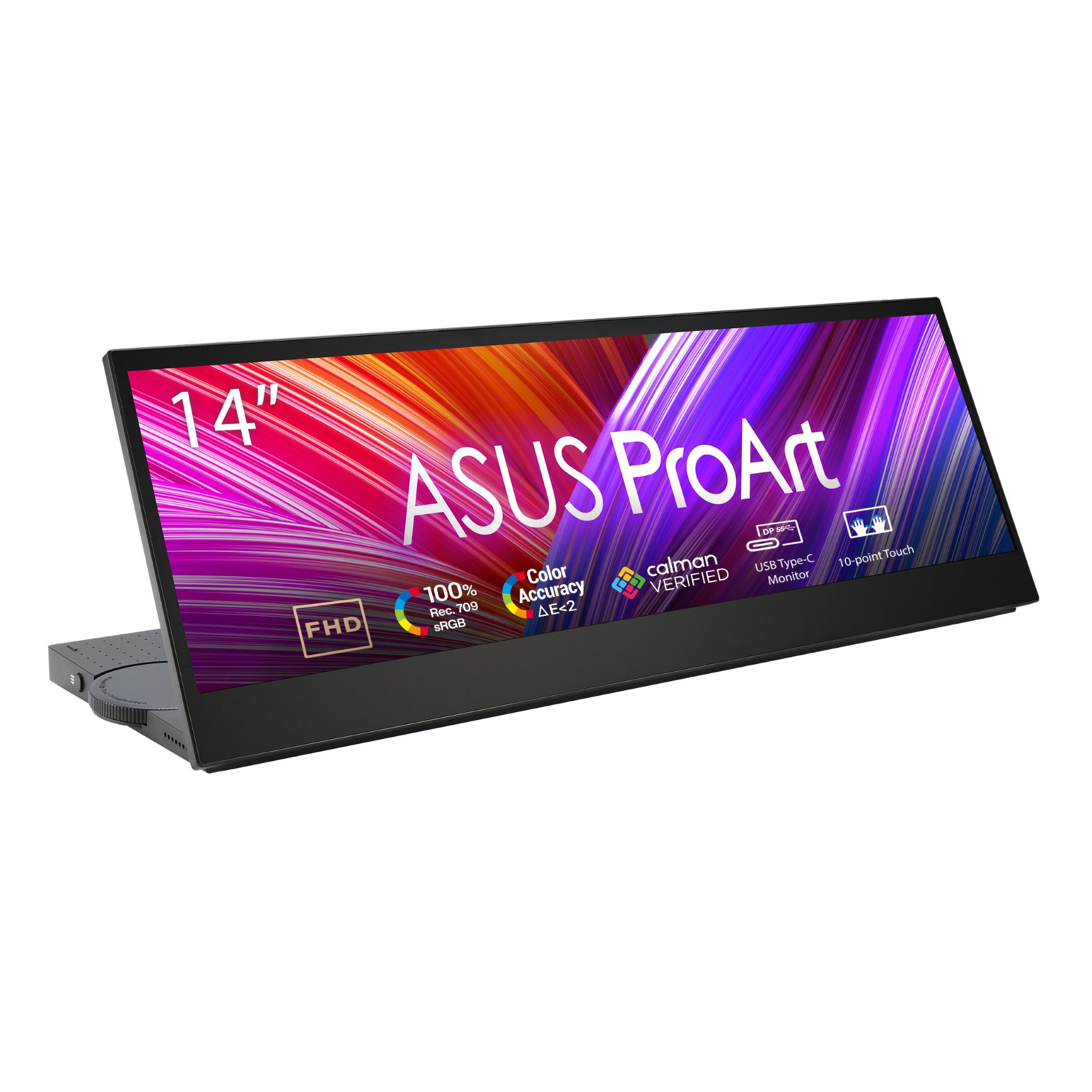 ASUS可攜式螢幕ProArt Display PA147CDV上市，支援Rec.709超廣色域＋10點觸控、價格12,900 元