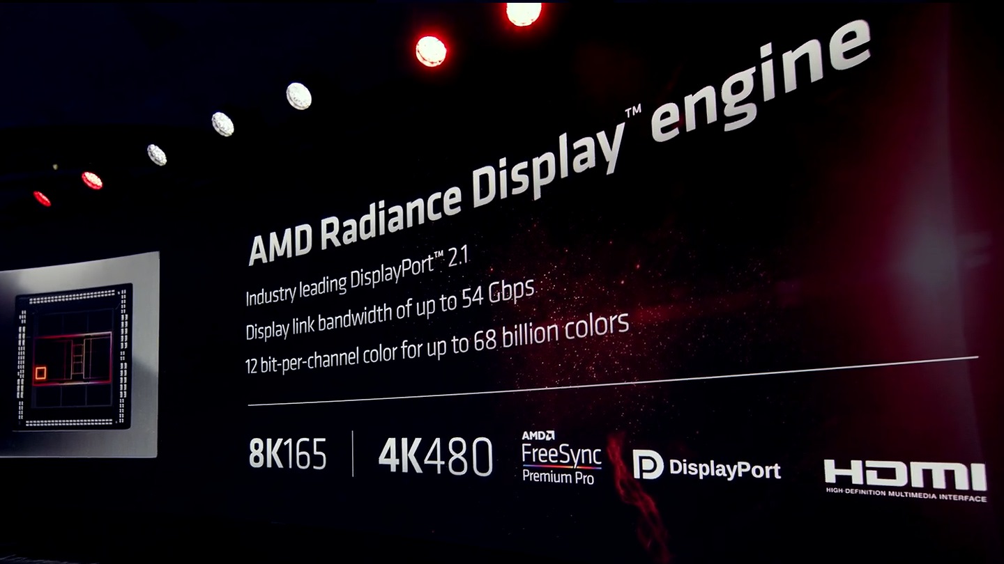 新的顯示引擎則支援DisplayPort 2.1規範，能夠提供4K 480FPS或8K 165FPS的解析度、更新頻率。